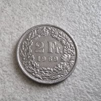 Монети. Швейцария. 2 ,1 , 1/2  франка  и 1 , 5 , 10, 20  рапена. 7 бройки. , снимка 3 - Нумизматика и бонистика - 36789136