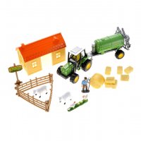 Ферма с трактор и животни , снимка 2 - Фигурки - 38284727