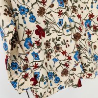 Дамска риза Zara с принт на цветя овърсайз, oversized флорална Зара oversize р. S/M/L, снимка 2 - Ризи - 43197548
