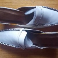 Дамски бели кожени обувки, снимка 2 - Дамски ежедневни обувки - 32664042