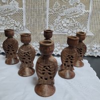 дървени свещници с формата на бухалче , снимка 9 - Други - 43838444