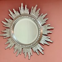 Кръгло огледало "Сребърна звезда", снимка 3 - Огледала - 43938216