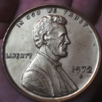 Плакет. ONE CENT - 1972 S. Монета. Един цент. Cent. USA. , снимка 5 - Нумизматика и бонистика - 34828851