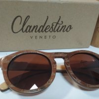 Clandestino Оригинални слънчеви очила100%UV Гарантиран произход гаранция , опция преглед и тест, снимка 1 - Слънчеви и диоптрични очила - 28667506