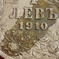 Сребърна монета 1 лев 1910г. България Цар Фердинанд първи за КОЛЕКЦИОНЕРИ 43019, снимка 3 - Нумизматика и бонистика - 43846612