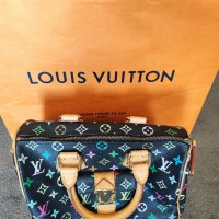 Оригиналнa чанта Louis Vuitton monogram multicolour speedy 30 black, снимка 9 - Чанти - 37917857
