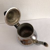 Винтидж бронзов никелиран чайник №0410, снимка 2 - Антикварни и старинни предмети - 33595721