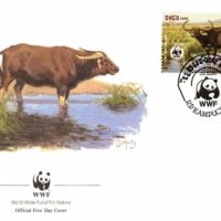 Камбоджа 1986 - 4 броя FDC Комплектна серия - WWF, снимка 4 - Филателия - 38629846