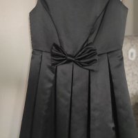 Официална черна сатенена рокля , снимка 5 - Рокли - 37608732