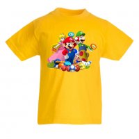 Детска тениска Супер Марио Super Mario 4, снимка 2 - Детски тениски и потници - 32940058