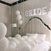 Балони с надпис Bride, снимка 1 - Сватбени аксесоари - 44079130