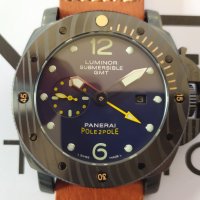 Panerai Luminor SUBMERSIBLE CARBOTECH™ Pole2PoleGMT механичен клас 5A+, снимка 2 - Мъжки - 26651052