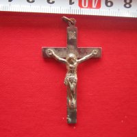 Старинен бронзов кръст , снимка 2 - Колекции - 32800779