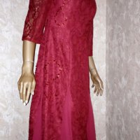JJ`s house-EU 38- M-Нова червена рокля от дантела, снимка 1 - Рокли - 33477346