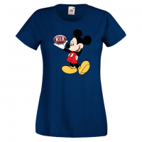 Дамска тениска Mickey Mouse KIA .Подарък,Изненада,, снимка 6 - Тениски - 36528702