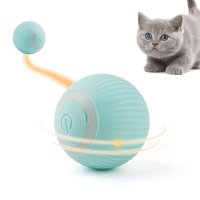 Интерактивна Играчка за котки Pet Gravity ball 360° Самовъртяща се гравитационна топка LED светлина, снимка 4 - За котки - 43008977