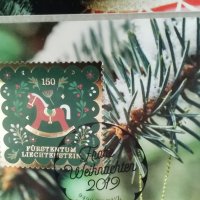 Новогодишни марки и Първодневни картички Лихтенщайн , снимка 4 - Филателия - 43654906