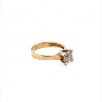 Златен дамски пръстен 2,90гр. размер:56 14кр. проба:585 модел:13197-5, снимка 3 - Пръстени - 38915758