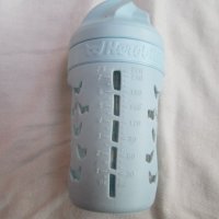Herobility маркова детска стъклена бутилка с биберон, екологична, без вредни примеси в стъклото., снимка 3 - Прибори, съдове, шишета и биберони - 39384519