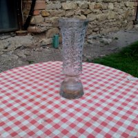 Стара стъклена ваза #6, снимка 2 - Антикварни и старинни предмети - 28612271