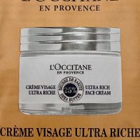 L’Occitane - Богат крем за лице с 25% масло от карите, мостра 1,5 мл, снимка 1 - Козметика за лице - 43180030