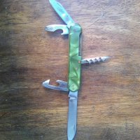 Стар български многофункционален джобен нож Петко Денев - Габрово, снимка 1 - Ножове - 39078095