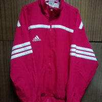 Adidas Vintage оригинално мъжко червено яке ретро винтидж размер 42/44 - L, снимка 1 - Якета - 43296276