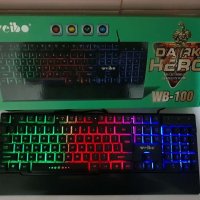 Геймърска клавиатура Weibo WB-100 Dark Hero, Черна, снимка 1 - Клавиатури и мишки - 39599466