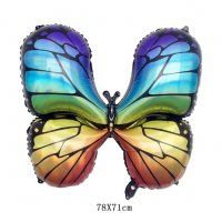 Грамадна пъстра Пеперуда фолио фолиев балон хелий и въздух, снимка 1 - Други - 28862715