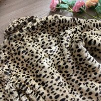 Елегантно палто с леопардов принт, дамско леопардово палто с косъм, пухкаво, еко, S, M, снимка 9 - Палта, манта - 43117202