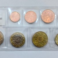 Пълен сет евромонети Португалия от 1 цент до 2 евро, снимка 1 - Нумизматика и бонистика - 43744947
