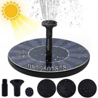 Соларен Плуващ фонтан , шадраван с 6 разпръсквача, снимка 6 - Басейни и аксесоари - 32560818