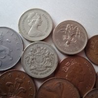 Английски монети 1970-1990г, снимка 2 - Нумизматика и бонистика - 39016352