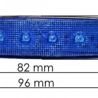 Диодни LED ЛЕД СИНИ габарити лед светлини 12V и 24V "рибки", снимка 2 - Аксесоари и консумативи - 35347149