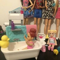 Барби Скипър кукли детегледачка комплект за баня и тоалетна кукла Barbie Skipper, снимка 7 - Кукли - 29068696