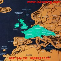 Скреч Карта на Света DELUXE EDITION, снимка 10 - Други - 26799547