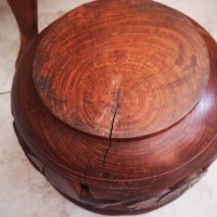 Дървена саксия със дърворезба, снимка 8 - Саксии и кашпи - 27466971
