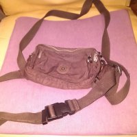 Мъжка чанта промазан плат маркова на Киплинг-две позици  за през рамо и колан 20х15х6см, снимка 1 - Чанти - 35318873