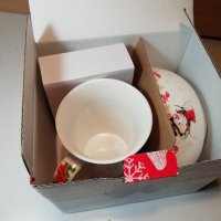 Коледен подаръчен комплект - чаша и купа, снимка 2 - Други стоки за дома - 43010190