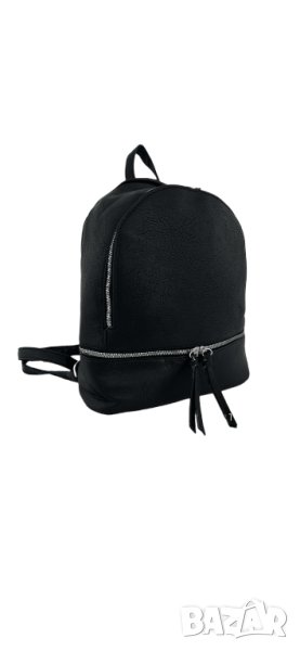 Черна стилна раница, снимка 1