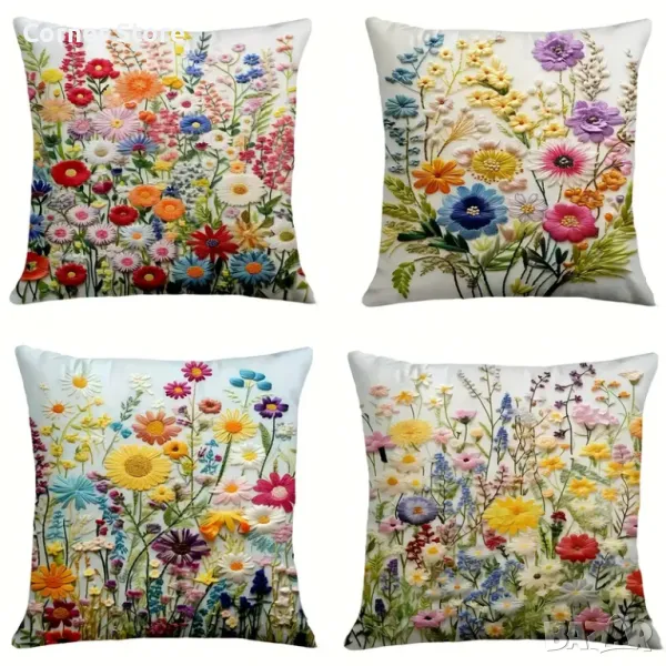 Декоративни калъфки 45/45 см,нови, снимка 1