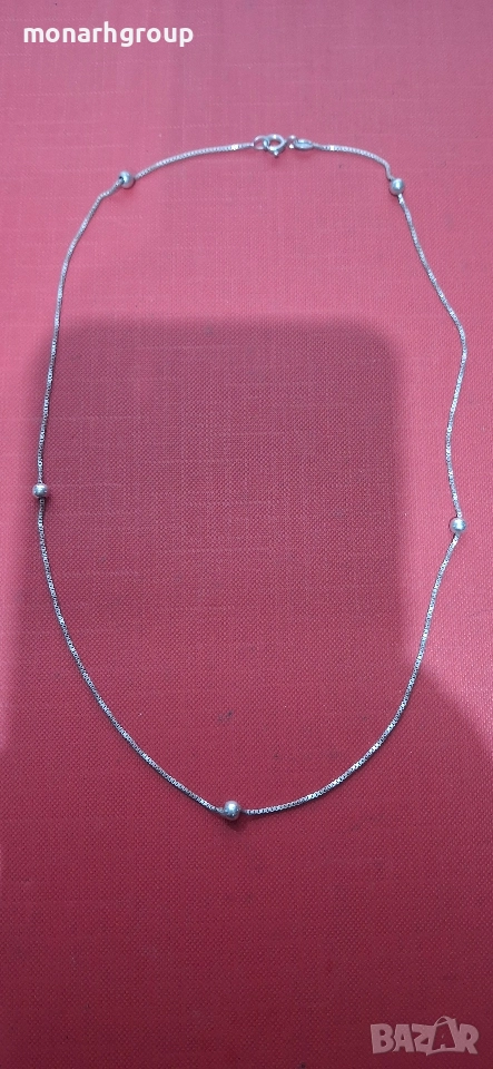Сребърно колие, снимка 1