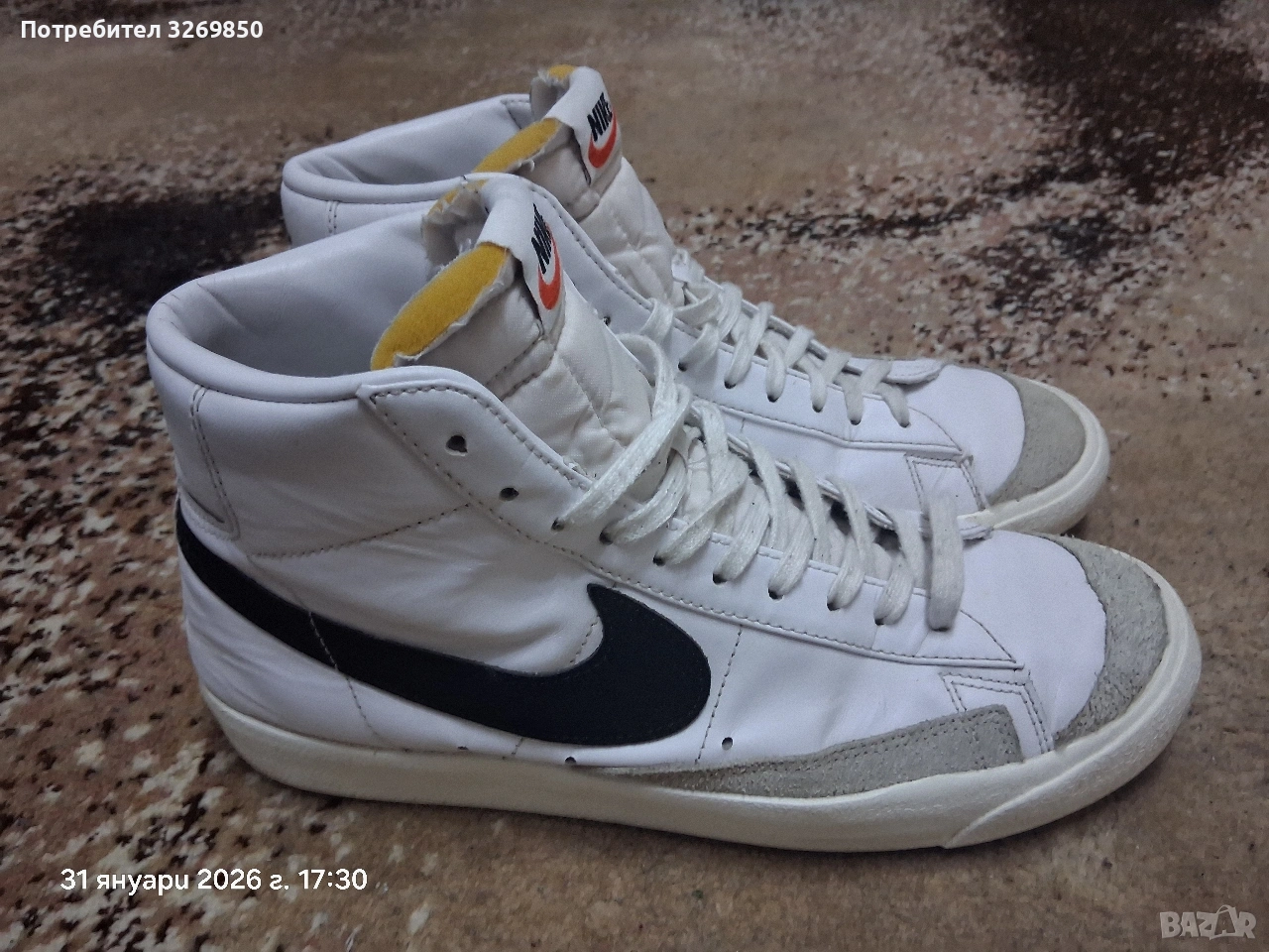 Маратонки Nike blazer номер 44,5 ( 28.5 см.), снимка 1