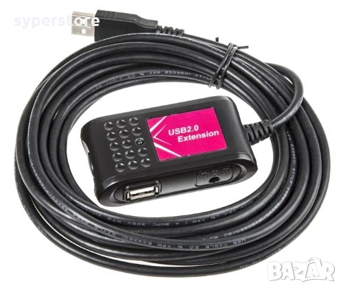 Кабел USB2.0 удължител мъжко към женско 5m ROLINE SS001126 Type A-A F/M 5m, снимка 1