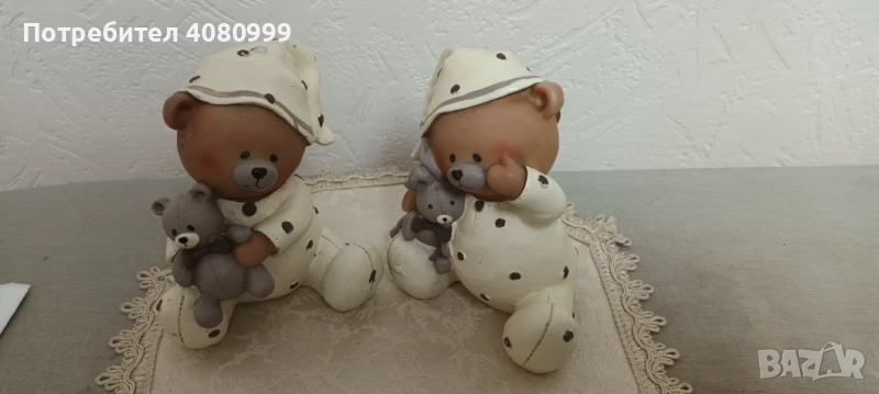 Две керамични мечета - касички, снимка 1