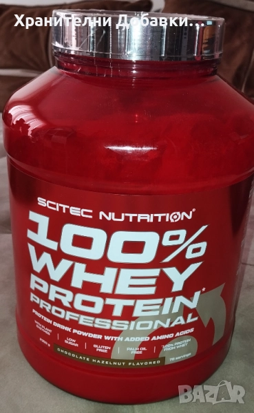 Протеин - Scitec - 100% Whey Protein Professional - 2.350кг, снимка 1