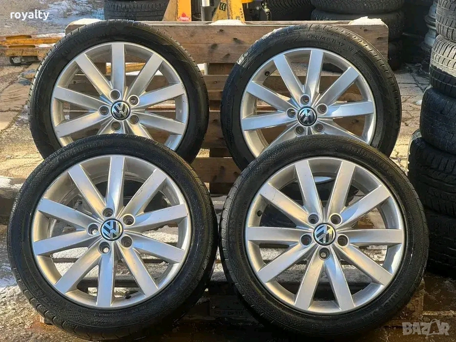 5х112 17 Джанти VW Golf Caddy Touran 5x112 Голф Кади Тоуран Оригинални, снимка 1