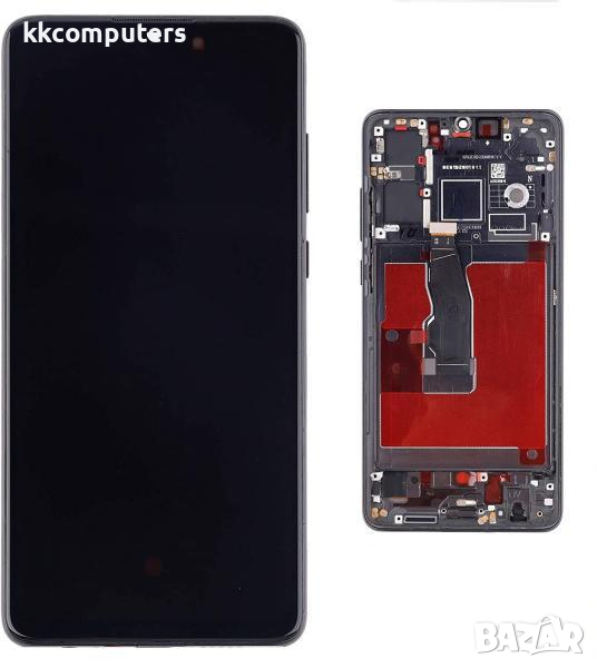 TFT Съвместим LCD Дисплей за Huawei P30 + тъч скрийн / Рамка /Черен/, снимка 1