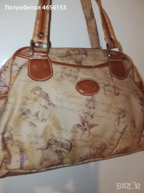 ДАМСКА ЧАНТА с 2 прегради и джобове, снимка 1