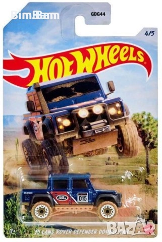 Оригинална количка Hot Wheels - '15 Land Rover Defender Double Cab, снимка 1